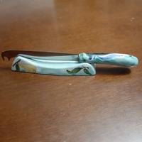 set coltello per formaggio decorato a mano