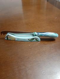 set coltello per formaggio decorato a mano