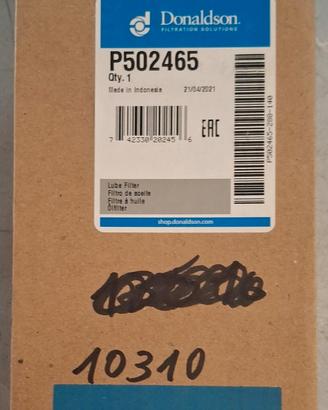 FILTRO OLIO JCB 320/04133A P502465