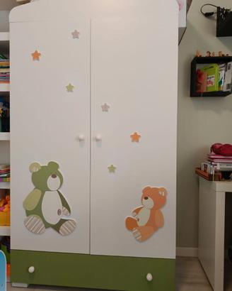 Armadio per bimbi ERBESI LILO & GIO con orsetti