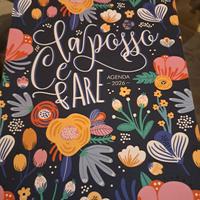 Agenda 2026 con copertina floreale