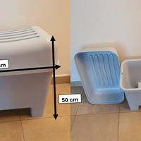 sgabello / cesto per biancheria