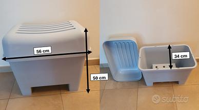 sgabello / cesto per biancheria