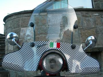 Parabrezza vespa px handmade unico esemplare