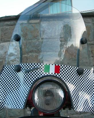 Parabrezza vespa px handmade unico esemplare