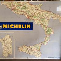 Targhe Michelin vintage in metallo Mappa 1974