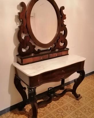 Toilette Luigi Filippo, metà 800, piano in marmo