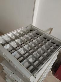 Plafoniere neon da incasso 22 pezzi come nuove