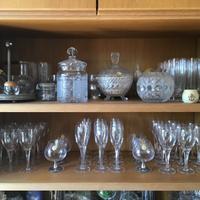 Calici in cristallo e argento