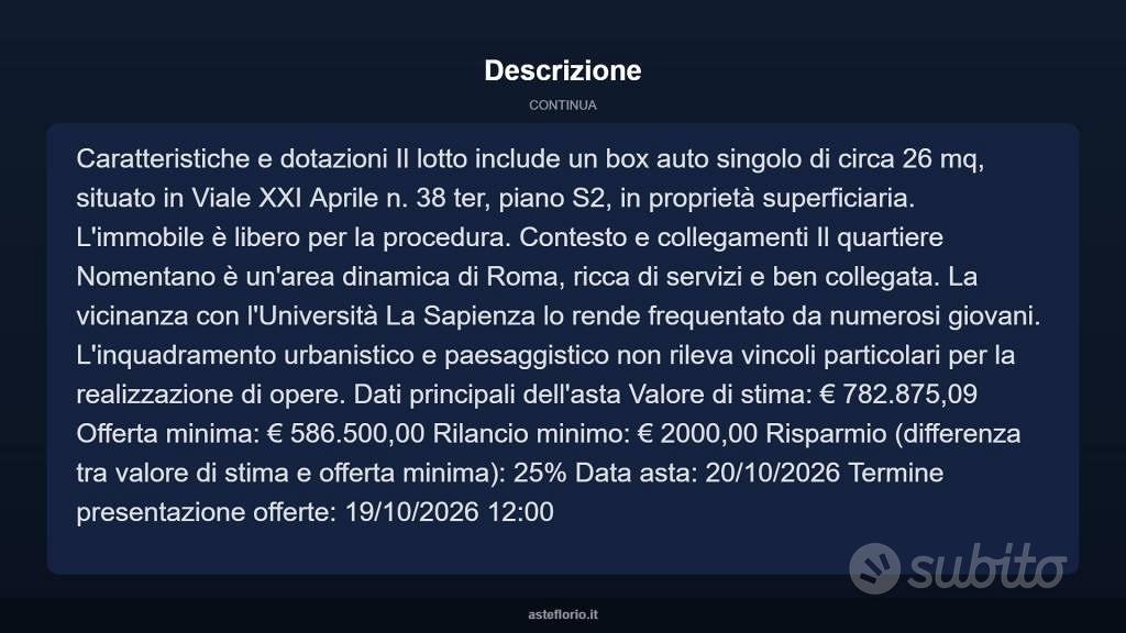 Appartamento – RM - Altro