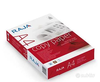 Carta A4 Raja uno scatolone totale 2500 fogli