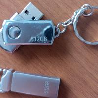 N. 2 Schede di memoria Pen Drive 512 GB