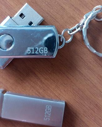 N. 2 Schede di memoria Pen Drive 512 GB