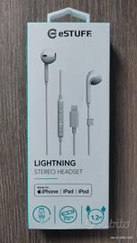 Auricolari eStuff Earpods Lightning per iPhone