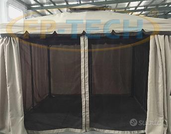 4 zanzariere laterali di ricambio gazebo 3x3 o 3x4