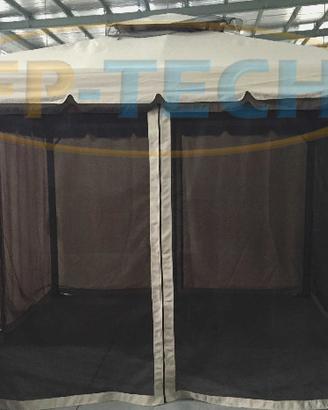 4 zanzariere laterali di ricambio gazebo 3x3 o 3x4