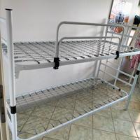 letto a castello metallo bianco