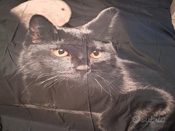 Set letto matrimoniale gatto nero e luna