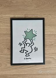 Keith Haring-poster con cornice
