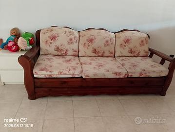 Divano 3 posti e letto matrimoniale