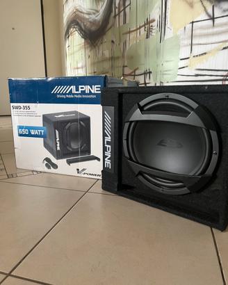 Subwoofer attivo alpine swd-335