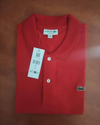 Polo Lacoste uomo tg 8/XXXL colore rosso 