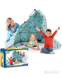 Tenda/capanna per bambini smontabile+due tende