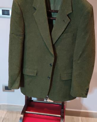 giacca da uomo verde spigata taglia L