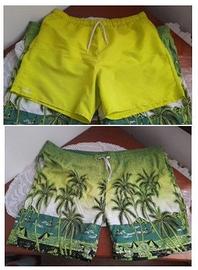 2 costumi da uomo taglia XL – Giallo Fluorescente