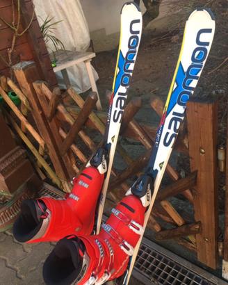 Sci Salomon junior e Scarponi Head