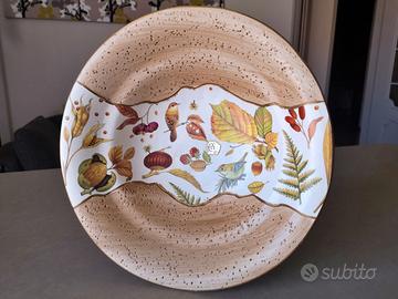 Grande piatto decorativo in ceramica Ø 34,6 cm