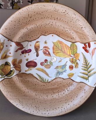 Grande piatto decorativo in ceramica Ø 34,6 cm