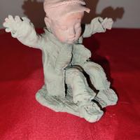 scultura in argilla 10x13x12 cm ca