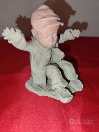 scultura in argilla 10x13x12 cm ca