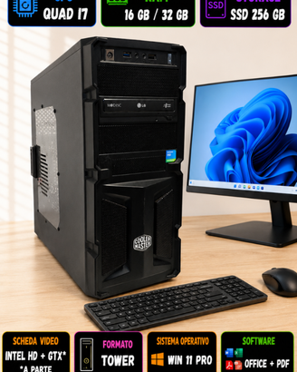 Computer fisso i5 -Core SSD 250 + 16 GB Win11