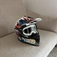 Casco cross acerbis e mascherina