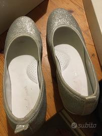 Scarpe bimba cerimonia usate una volta