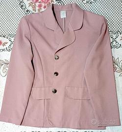 Tailleur donna 3 pezzi rosa elegante