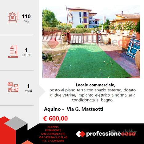 Locale commerciale 110 mq