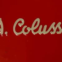 VECCHIA SCATOLA DI LATTA COLUSSI VENEZIA VINTAGE