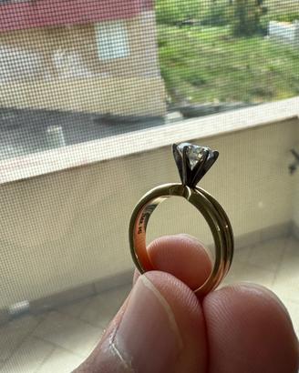 Anello con Diamante 1.09k