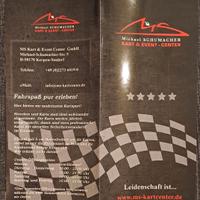 400 - DEPLIANTS M. SCHUMACHER KART & EVENT CENTER