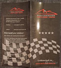 400 - DEPLIANTS M. SCHUMACHER KART & EVENT CENTER
