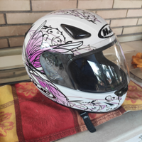 Casco e giacca moto donna