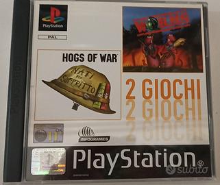 Hogs of War + Worms PS1 - Pack 2 Giochi - Pal Ita
