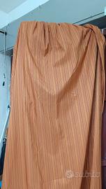 due coppie di tende fantasia rossa a righe 