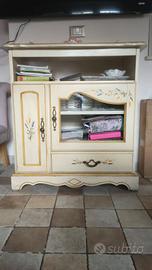 mobile TV in legno in stile veneziano