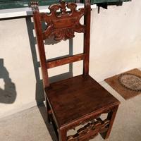 Antica sedia stile spagnolo