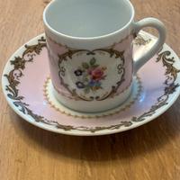 Tazzina da caffè con piattino in Limoges anni 50