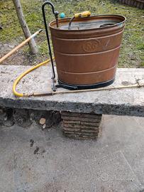 Pompa irroratrice a zaino in rame